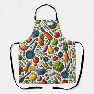Delantal Cocina colorida.