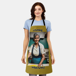 Delantal Cocina con amor Olive Apron
