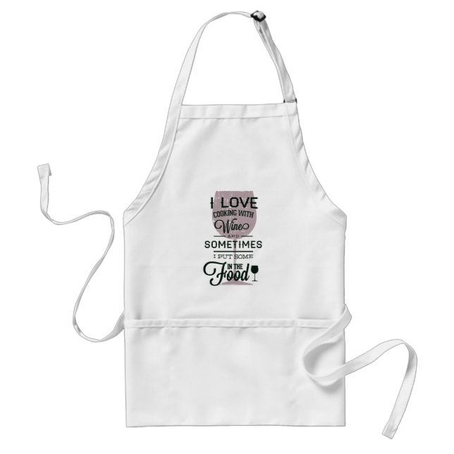 Delantal Cocina Con Apron Funny Con Vino (Frente)