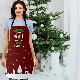 Delantal Cocina con mis gnomos veganos, cocina vegan