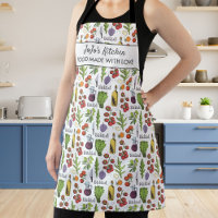Cocina con nombre personalizado de ensalada de veg