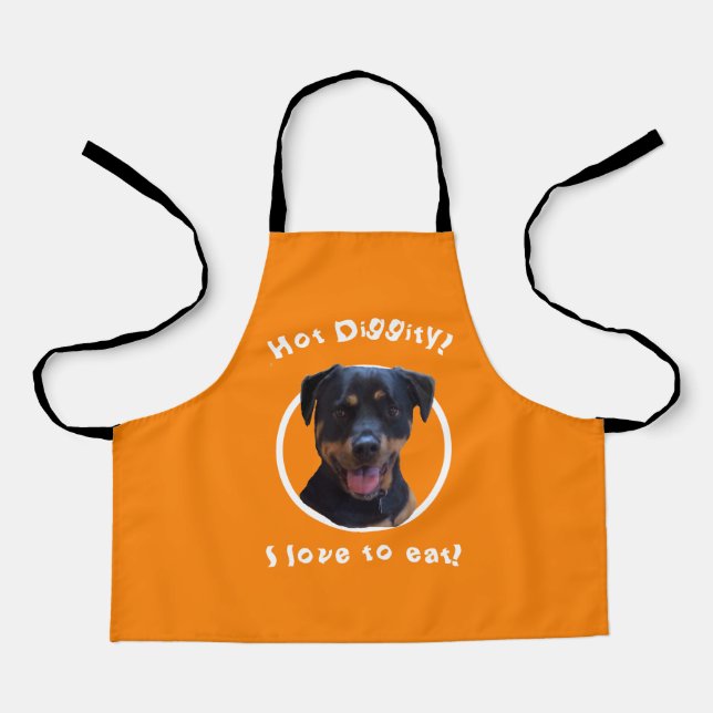 Delantal Cocina con nuestro Rottweiler Personaliza Apron (Anverso)