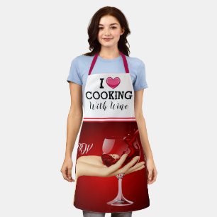 Delantal Cocina con vino
