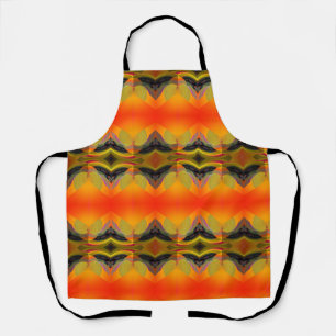 Delantal Cocina de Arte Naranja Caleidoscópico
