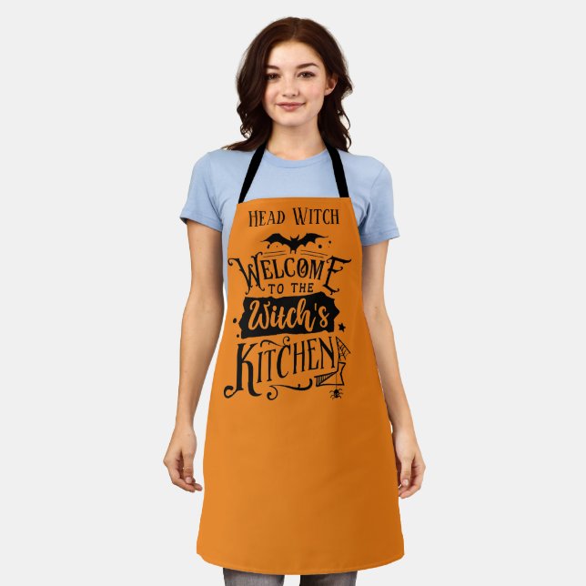 Delantal cocina de brujas divertida Halloween Apron (Gastado)