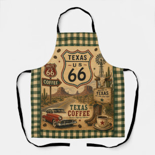 Delantal Cocina de café Texas Ranch Americana