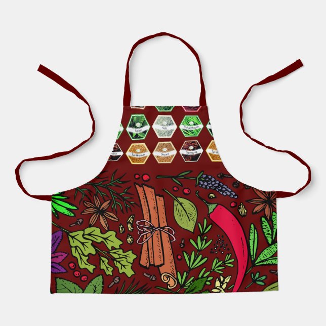 Delantal Cocina de Cocina de Cocina Spicey Cook Apron (Anverso)