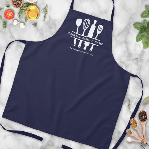 Delantal Cocina de cocina personalizada azul marino culinar