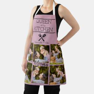 Delantal Cocina de Collage de fotos personalizada Apron