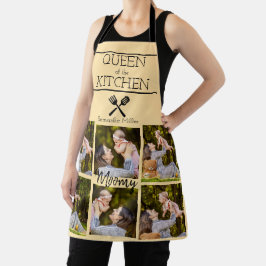 Delantal Cocina de Collage de fotos personalizada Apron
