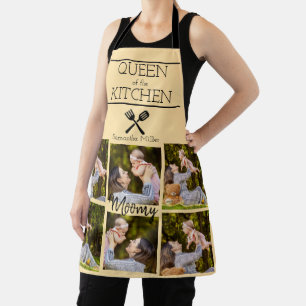Delantal Cocina de Collage de fotos personalizada Apron