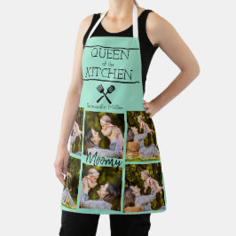 Delantal Cocina de Collage de fotos personalizada Apron