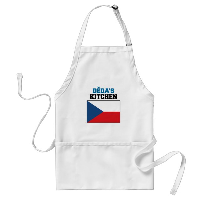 Delantal Cocina de Deda con bandera de la República Checa (Frente)