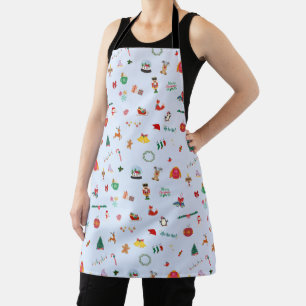 Delantal Cocina de detalles de Navidades pequeños