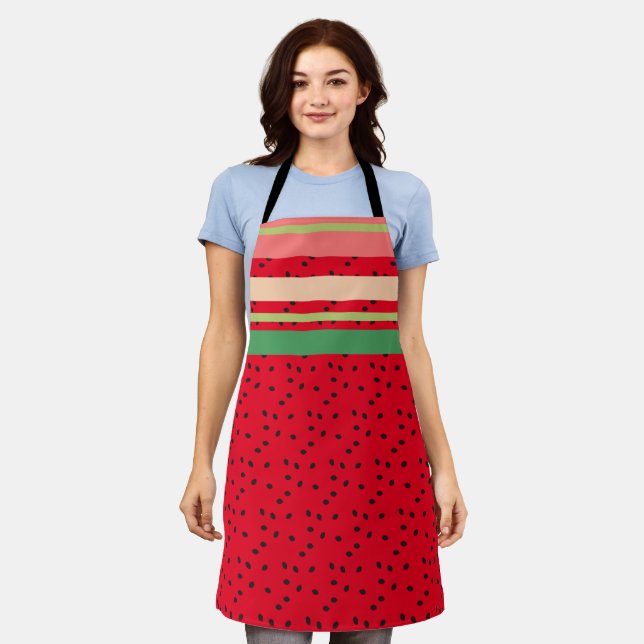 Delantal Cocina de Frutas de Sandía Adorable (Gastado)