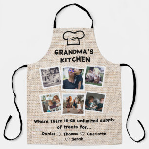 Delantal Cocina de la abuela con Personalizados 6 fotos y n
