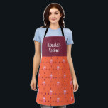 Delantal Cocina de la abuela floral de Abuela<br><div class="desc">Cute delantal personalizado para tu Abuela en un diseño de flores bohemias bonito y púrpura que dice - Cocina de Abuela. El texto puede cambiarse a una redacción diferente de su elección.</div>