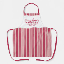Delantal Cocina de la abuela moderna magenta rojo rosa
