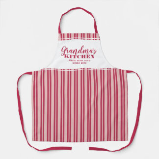 Delantal Cocina de la abuela moderna magenta rojo rosa