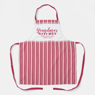 Delantal Cocina de la Abuela Moderno Magenta Rojo Rosa Pers