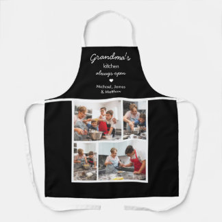 Delantal Cocina de la Abuela Siempre Abierta Negra 4 Foto