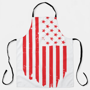 Delantal Cocina de la Bandera Americana Vintage