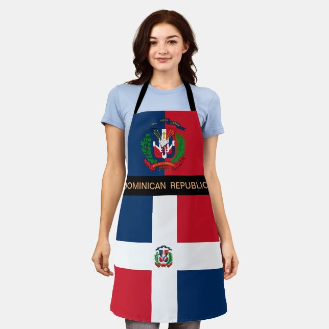 Delantal Cocina de la República Dominicana, cocina de los c (Gastado)