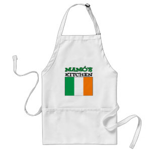 Delantal Cocina de Mamo con bandera de Irlanda