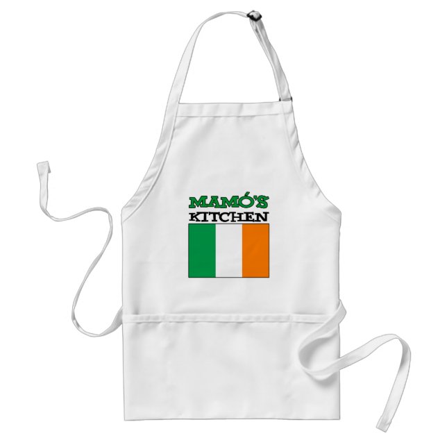 Delantal Cocina de Mamo con bandera de Irlanda (Frente)