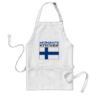 Delantal Cocina de Mummu con bandera de Finlandia