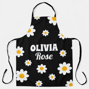 Delantal Cocina de nombres personalizados Hippie de Retro B