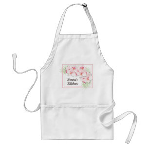 Delantal Cocina de Nonna Floral Rosa
