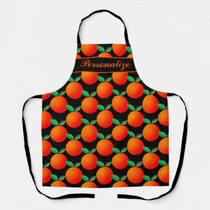 Delantal Cocina de personalizado con fruta negra y naranja