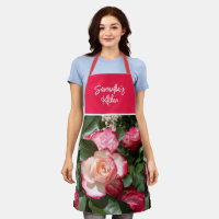 Cocina de Rosa de Mamáes florales y rosas blancas