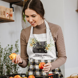 Delantal Cocina de texto de nombre personalizada con rellen