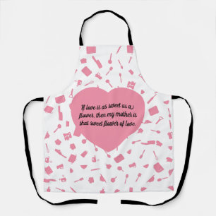 Delantal Cocina del amor de madre. Te quiero mamá