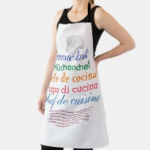 Delantal cocina del chef