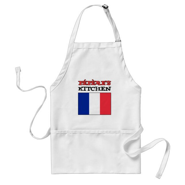 Delantal Cocina del pueblo con bandera de Francia (Frente)
