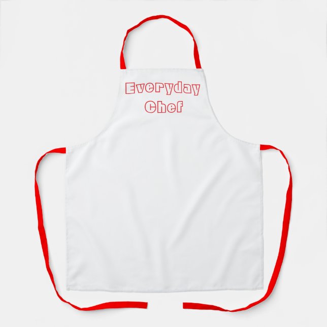 Delantal Cocina divertida de chef de todos los días (Anverso)