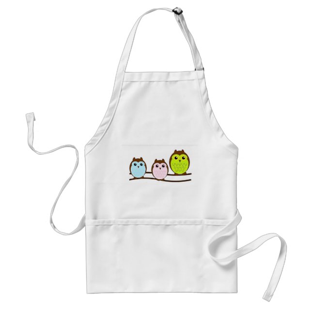 Delantal Cocina en el Día de la Madre Apron Owl (Frente)