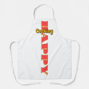 Delantal Cocina Feliz Chef Blanco