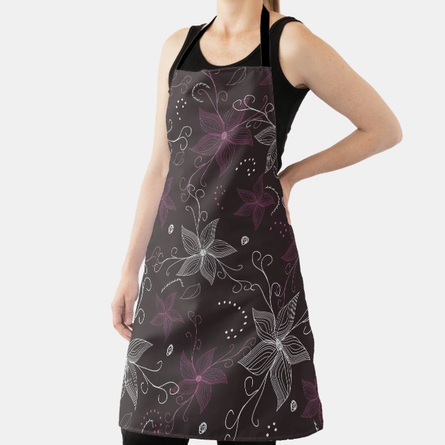 Delantal Cocina floral vintage estilo Apron (in situ)