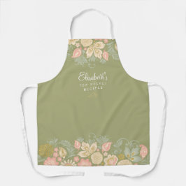 Delantal Cocina florida rústica y elegante