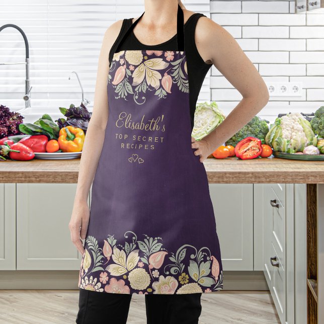 Delantal Cocina florida rústica y elegante (Subido por el creador)