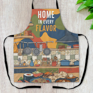 Delantal Cocina Global: Hogar en Todos los Sabores