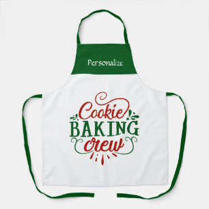 Delantal Cocina Hornear Galletas Navideñas Personalizadas