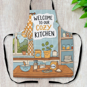 Delantal Cocina Kawaii Acogedora y Bonita