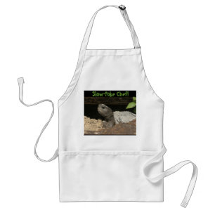 Delantal ¡Cocina lenta de la tortuga de Gopher!