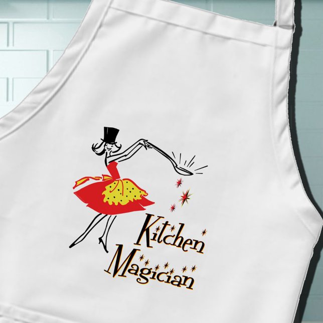 Delantal Cocina Magician Retro Cocina Apron (Kitchen Magician Retro Apron)