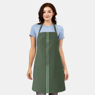 Delantal Cocina moderna de la línea verde oliva Minimal Ar